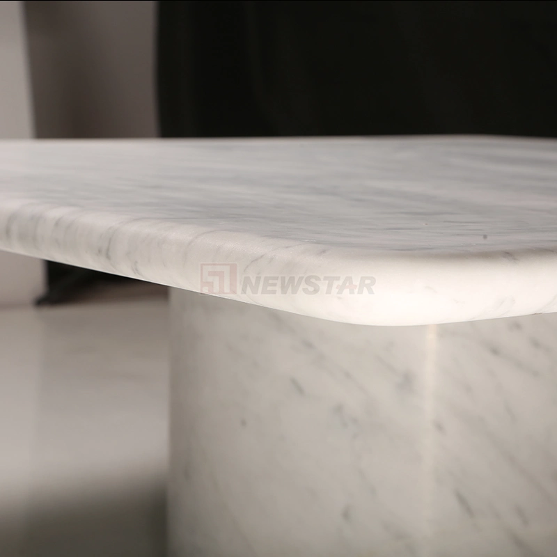 Newstar Stone Furniture Wholesale Modern Marble Living Room Furniture Coffee Table Natural Travertine Dining Table Coffee Table